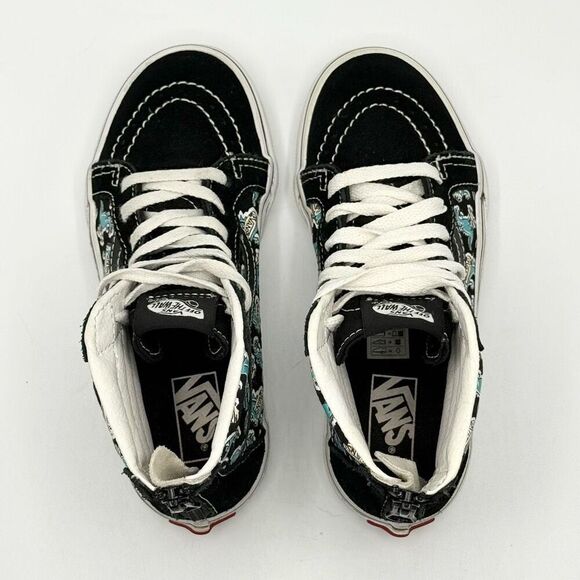 Vans SK8-HI Back Zip Suede Dinosaur print Sneakers - Kids US 1 - Picture 7 of 10